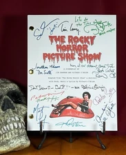 The Rocky Horror Picture Show Script Signed- Autograph Reprints- Tim Curry