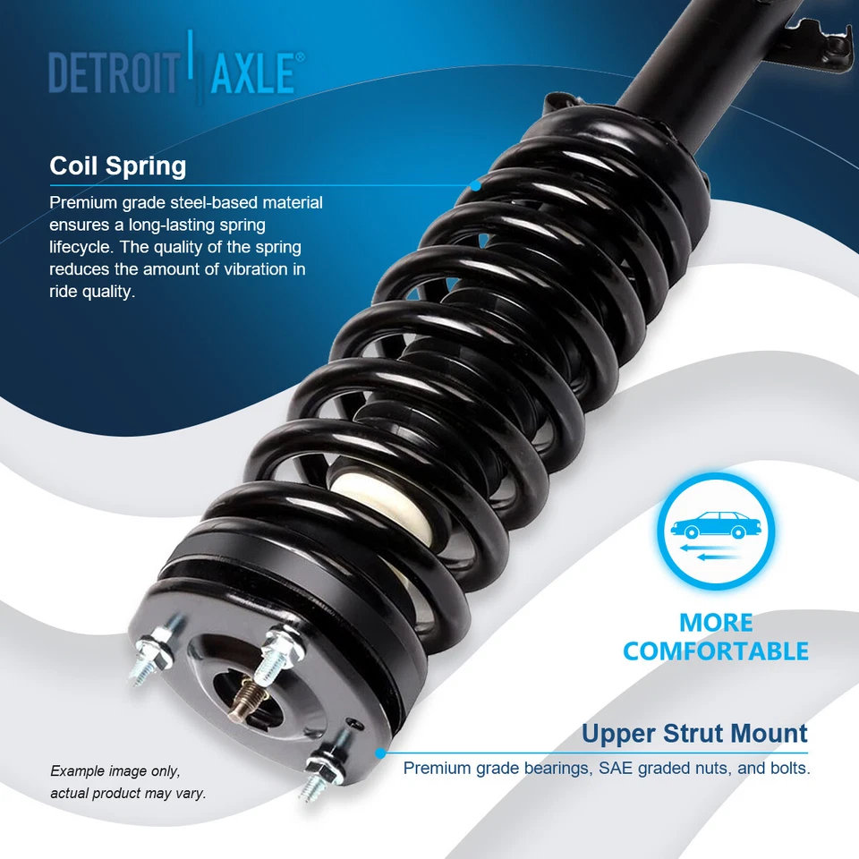 Front Coil Spring Strut Upper Lower Control Arm Sway Bar for 2003 - 2008 Mazda 6 - Image 3 of 4