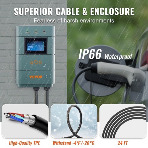 Level 2 Electric Vehicle Charging Station 0-48A 11.5 kW 240V NEMA14-50 Plug - Picture 4 of 11