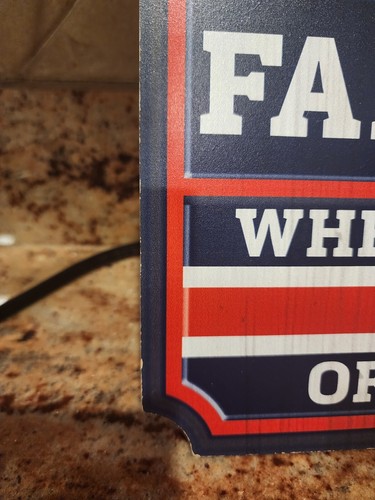 New England Patriots Fan Cave Wood Sign Where There's No Off Season - SEE Pics - Picture 3 of 5