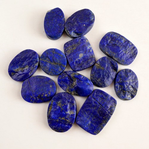 12Pcs 355Cts Natural Blue Lapis Lazuli Druzy Unpolished Gems 19x19 30x20mm#13770 - 第 1/8 張圖片