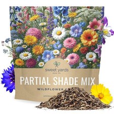 Wildflower Seeds Partial Shade Mix - 1 Ounce Over 7000 Open Pollinated Annual... 385.76 per gallon