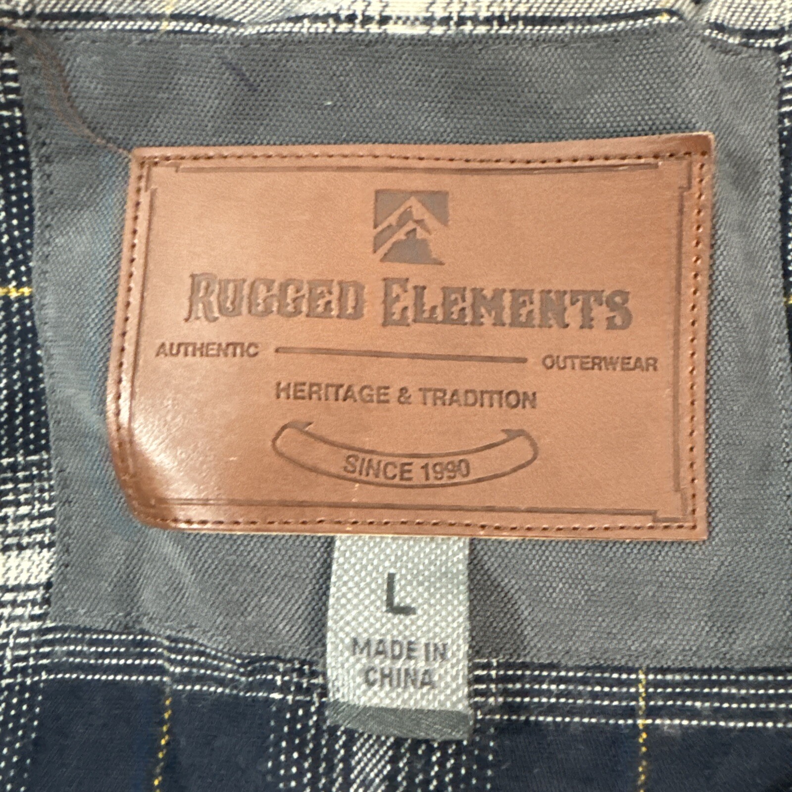 Rugged Elements Jacket Mens L Gray Zip Front Coat… - image 3