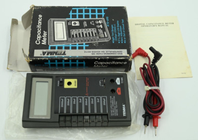Vintage TENMA 72-695 Capacitance Meter with Box and Manual