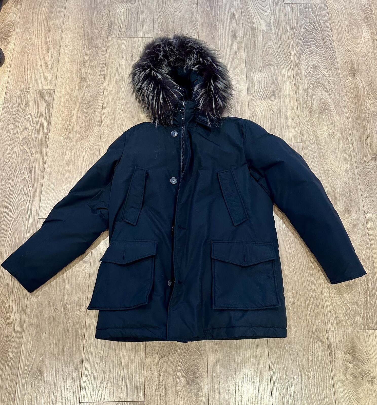 Woolrich Men’s Parka with Fur Trimmed Good. Size L eBay