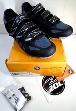 ZOL Predator MTB Shoes for Mountain Bike & Cycling w/ Clip-in Cleats MEN Sz 9 BN