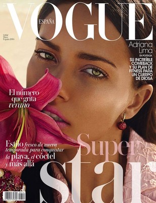 VOGUE Magazine ESPANA Spain Spanish May 2014 Adriana Lima NEW | eBay