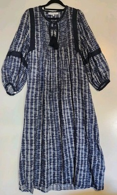 Caravan & Co lovely boho floaty silk cotton dress size 16