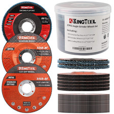 Kingtool 27Pcs Angle Grinder Wheel Set, Grinder Disc Set Includes 20Pcs Cutting