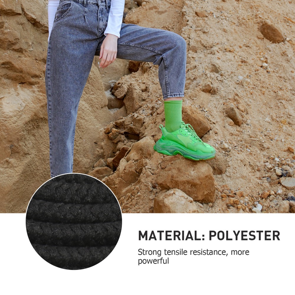 APL 2 Paia Lacci Colorati per Scarpe Sportive Nero Scarpe da Ginnastica Decorazione Moda