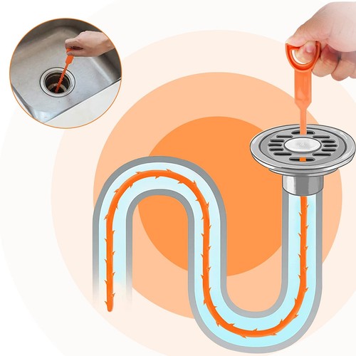 3-Pack Hair Drain Cleaner, 20 Inch Snake Tool for Tubs, Showers & Kitchen Sin... - Picture 5 of 7