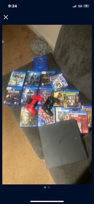Sony PlayStation 4 2 Remotes And Games With An Atari Emulator