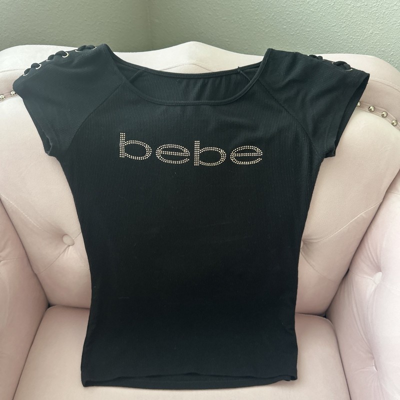 🖤Bebe® Women’s Black •bebe•  Logo Top🖤