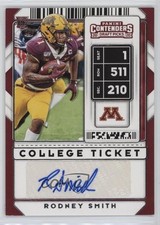 2020 Panini Contenders Draft Picks College Ticket Rodney Smith #258 Auto 10ou
