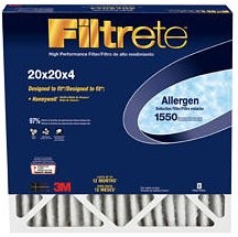 20x20x4 (19 3/4 x 19 3/4 x 4 3/16) Filtrete Allergen Reduction Filter by 3M (2