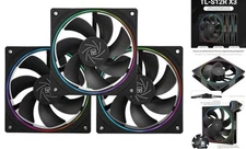  TL-S12R X3 CPU Fan 120mm Reverse Fan Case Cooler Fan Comes with ARGB 