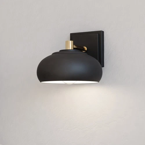 Vaxcel Lighting W0381 Belmont 7" Tall Bathroom Sconce - Black - Picture 2 of 8