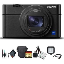 Sony Cyber-Shot DSC-RX100 VI Camera DSCRX100M6/B with Soft Bag, Tripod, 2X Extra