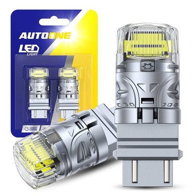 AUTOONE 3157 3156 LED Reverse Backup Light Bulb White 6500K Canbus Error Free 2x
