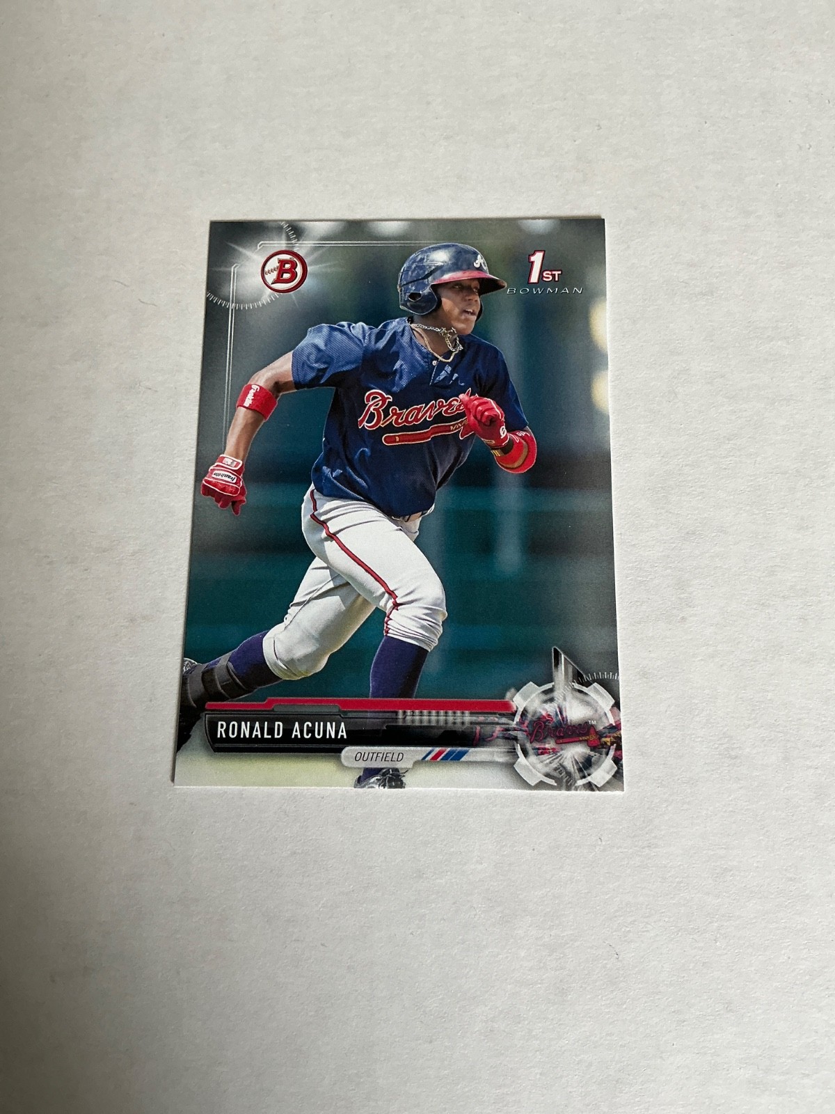2017 Bowman Ronald Acuna Jr.  1st Prospect #BP127 Atlanta Braves