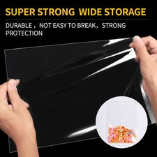 A4 Clear Self-Adhesive Bags - 100 Pack, 22x30CM, Food Safe, Sealable Cellophane