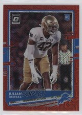 2020 Panini Donruss Optic Rookies Red Mojo Prizm Julian Okwara #144 3hk