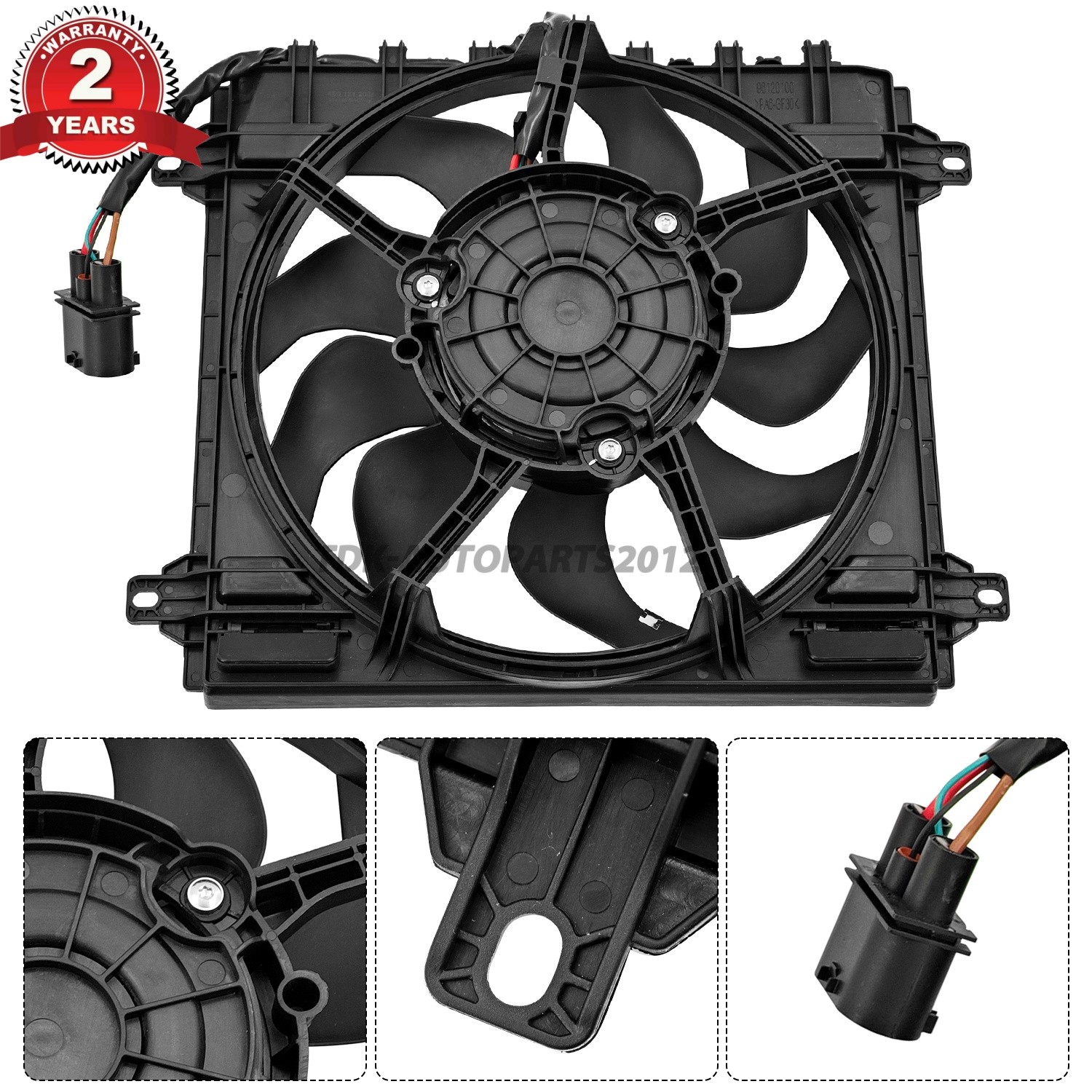 FOR 2014-2017 AUDI R8 V8 4.2L RIGHT RADIATOR COOLING FAN SHROUD ASSEMBLY-NEW