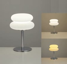 Lampada da tavolo Space Age | lampada a fungo retrò anni 70 stile vintage | bianco cromo moderno 