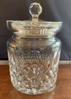 WATERFORD CRYSTAL Biscuit Cookie Jar ~Lidded ~ Vintage~ 5.5” Tall