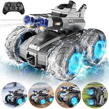 RC Amphibienfahrzeug Ferngesteuertes Auto 3-in-1 Amphibien Stunt Auto für Garten