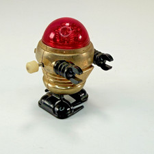 Vintage 1977 Tomy Rascal Robot Wind Up Walking Wacky Robot Red Dome Works