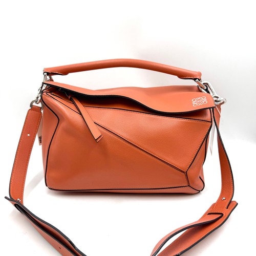 Pre-owned Loewe Puzzle orange shoulder bag