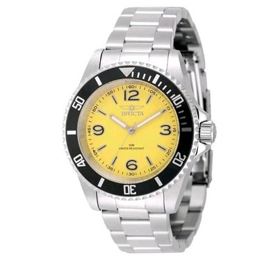 Invicta Specialty Rowan Men's Watch - 40mm 49345 Stainless W/Yellow Dial New