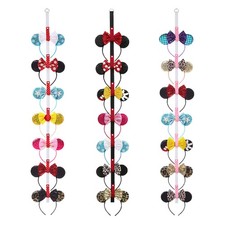 Mouse Ears Headband Holder Wall Mount Hanger Organizer Display 3 Pcs Set
