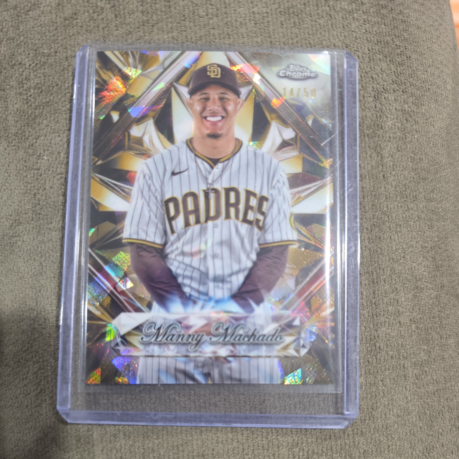 2025 Topps Chrome Sapphire Manny Machado Sapphire Selections SP Padres Gold /50