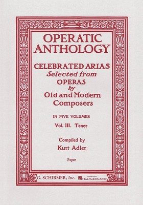Operatic Anthology - Volume 3 | Tenor and Piano | Kurt Adler | Englisch | Buch