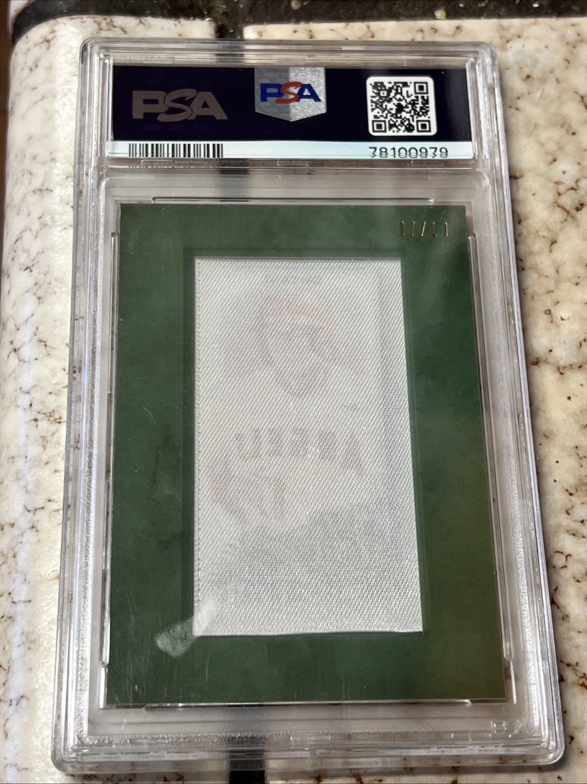 2022 ALLEN & GINTER SHOHEI OHTANI Framed Mini Cloth #/10 POP 1 PSA 10 view 2