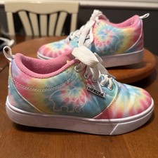 Heelys Pro 20 Ivory Ella Tie Dye Low Top Wheel Sneaker Youth US 2