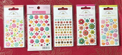 YOU CHOOSE - FLOWERS SOME RARE DOODLEBUG SHAPE SPRINKLES