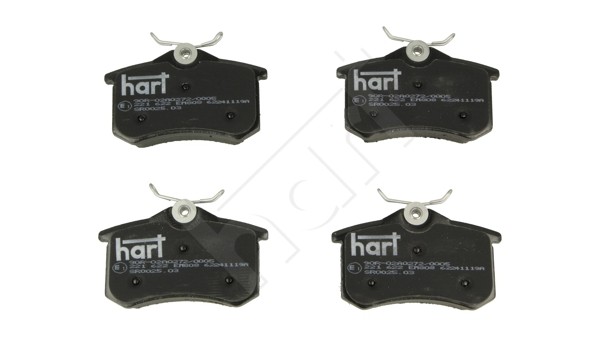 Hart BremsbeläGe Bremsbelagsatz FüR Peugeot 307 3A/C 3E 3H CitroëN Berlingo B9-image