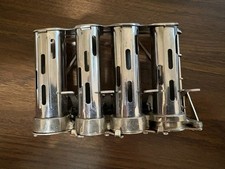 Ancien distributeur de pièces en métal 4 barils changeur grande vitesse McGill J. L. Galef