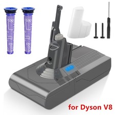 6000mAh For Dyson V8 Battery SV10 Animal Absolute Fluffy Vacuum Cleaner Cordless