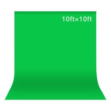 10x10 Ft Green Screen Backdrop Chromakey Background Sheet Polyester Hub