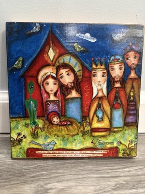 Flor Larios Art Nativity Scene