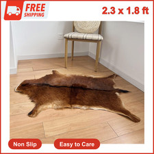 Red Deer Hide Rug Deer Skin Rug Deer Taxidermy Fireplace Deerskin Decor Reindeer
