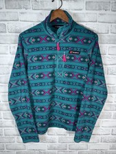 BERGHAUS 1/2 ZIP Green PINK FLEECE Womens S