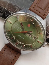 Rare Vintage Soviet Automatic Wrist Watch Chaika Uglich Stadium USSR  1970s