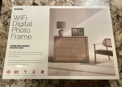 NEW 10.1'' Digital Smart Picture Frame with WiFi, HD IPS Screen, 32GB Storage New