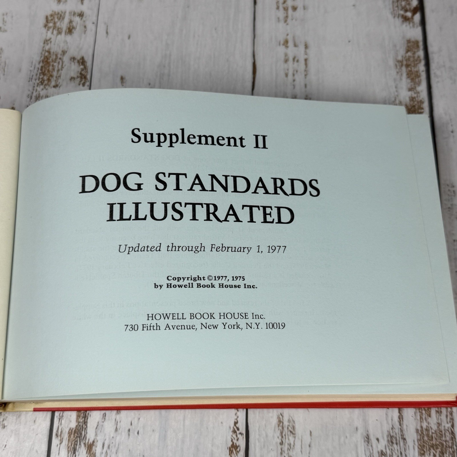 DOGS STANDARDS ILLUSTRATED Visualizations of AKC Recognized Breeds 1977 HB Book