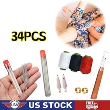 Sewing Tool Set,Needles Thread Hand Repair Tool,Portable Sewing Kit